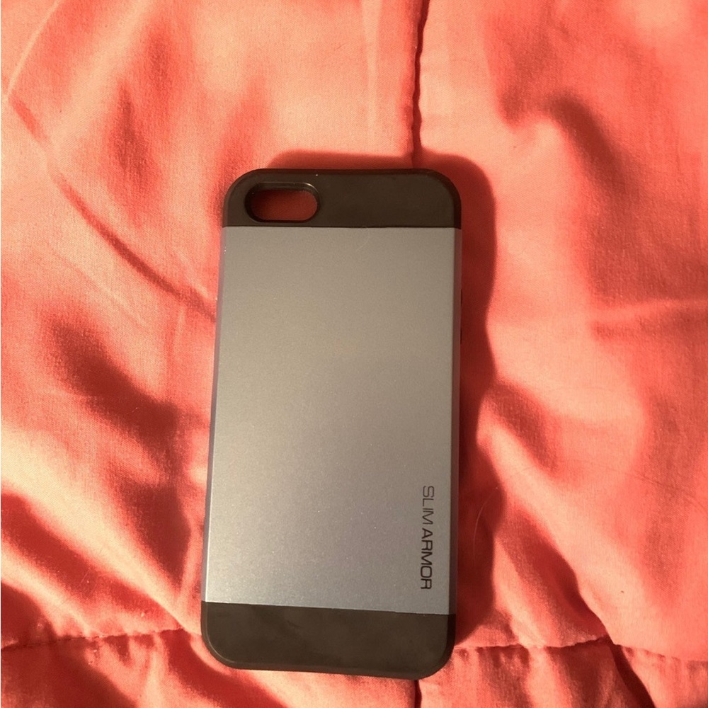 iPhone 5 (fits 5S, and SE 1st Gen) Slim Armor black and blue case
